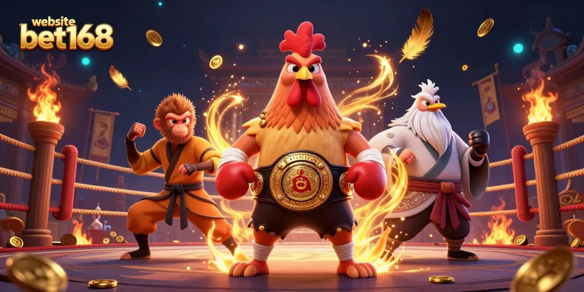 Experience thrilling gaming at website bet168 with vibrant characters and casino elements