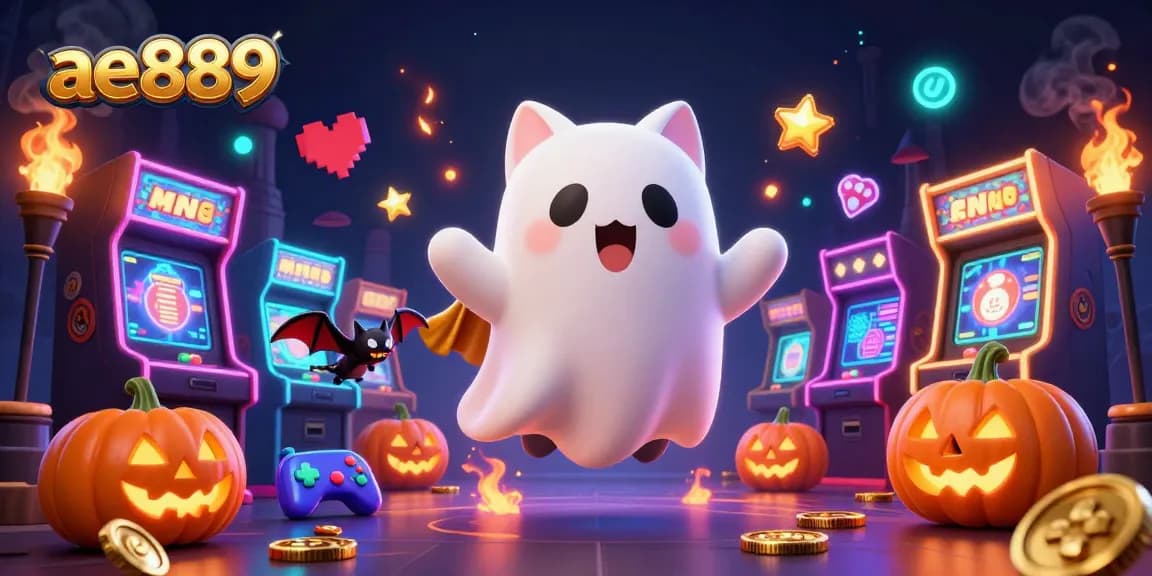 Engage with the thrilling world of ae889 as a ghost cat explores a haunted casino.