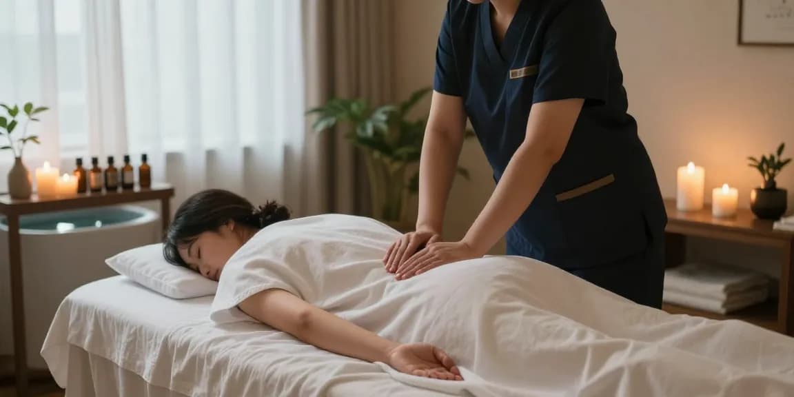 Experience tranquil 강동구출장마사지 in a soothing spa with essential oils and calming ambiance.
