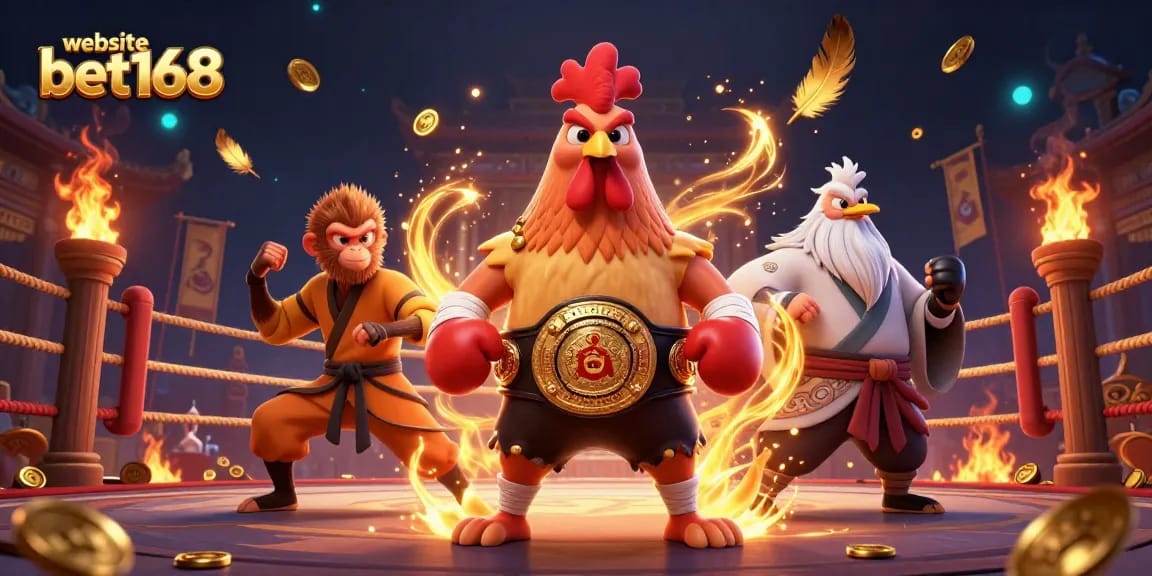 Experience thrilling gaming at website bet168 with vibrant characters and casino elements