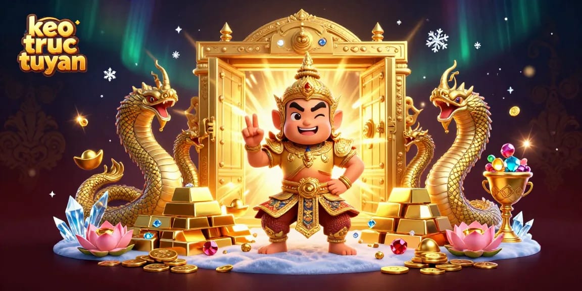 Engage with the latest keo truc tuyen strategies amidst golden treasures and dynamic gaming visuals.
