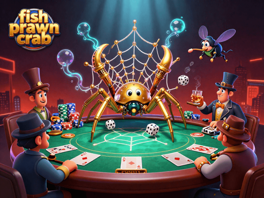 Experience the thrilling fish prawn crab online gambling scene with steampunk elements and vibrant visuals.