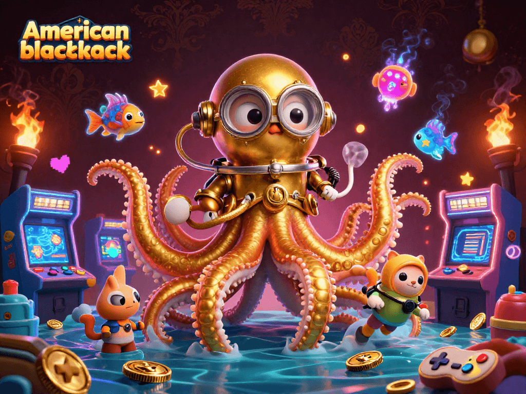 Engage with american blackjack gameplay featuring vibrant arcade elements and enchanting characters.