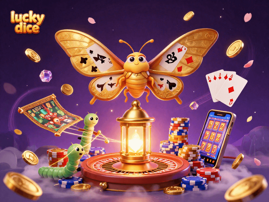 Experience the thrill of lucky dice games with vibrant visuals and dynamic casino scenes.