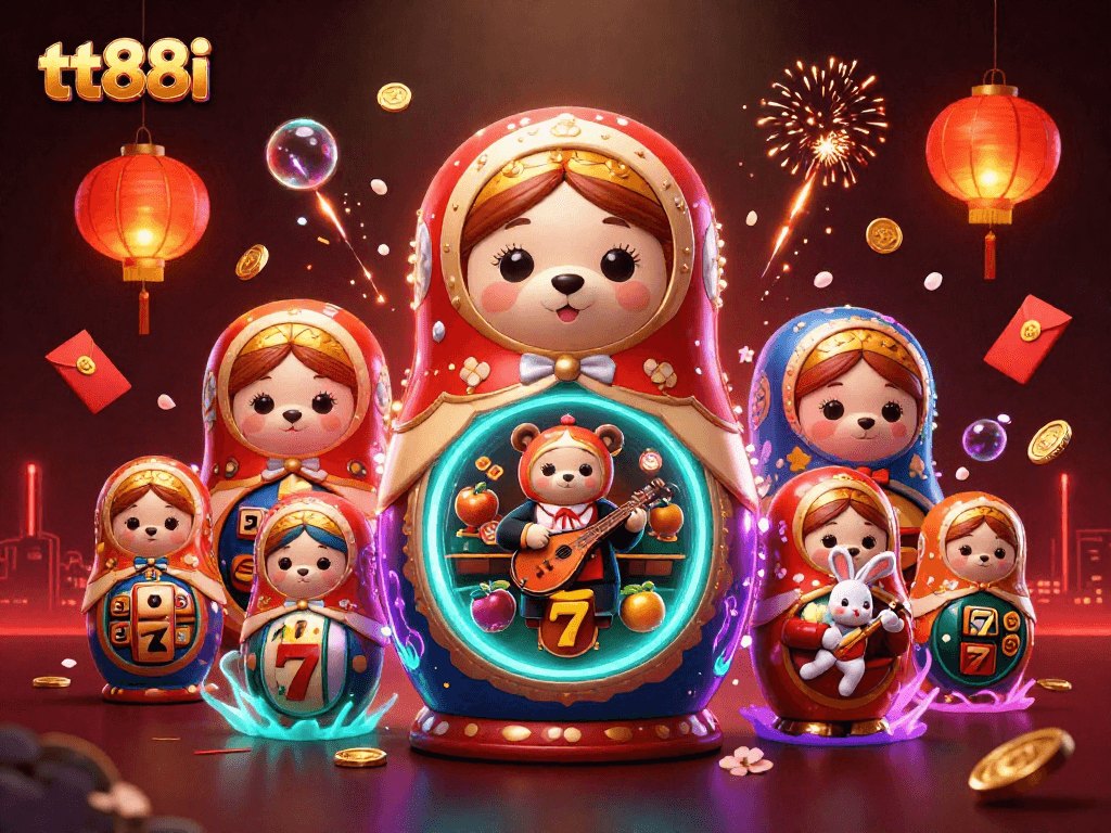 Experience the thrill of winning at tt88i with dynamic casino elements and vibrant characters!