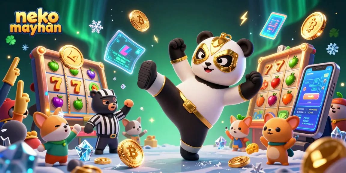 Neko may mắn reveals the excitement of slots with a kung fu panda in action.