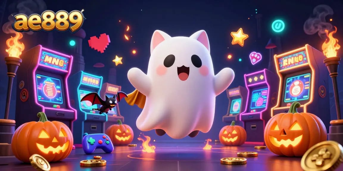 Engage with the thrilling world of ae889 as a ghost cat explores a haunted casino.