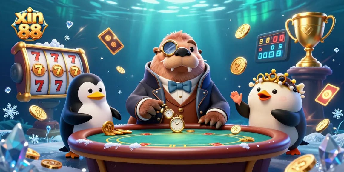 Experience thrilling games at xin 88's underwater casino with unique characters and dynamic elements.