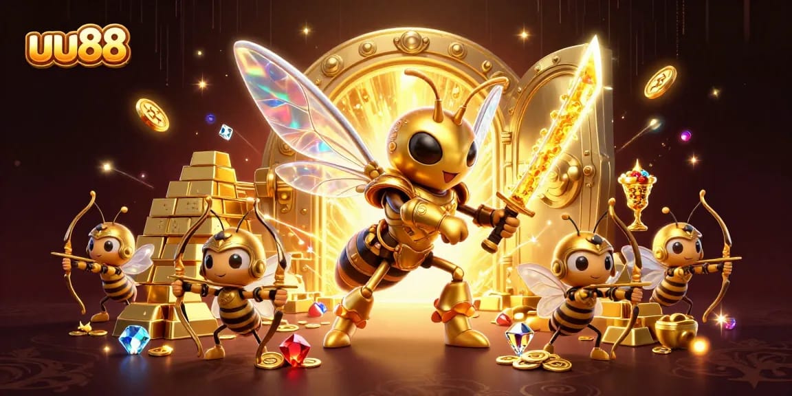 Experience thrilling gameplay at uu88 with a dynamic illustration of casino adventure.