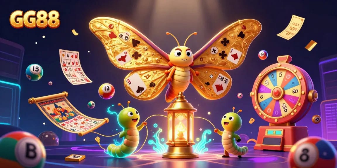 Engage with GG88's vibrant casino adventure featuring colorful elements and dynamic lottery action.