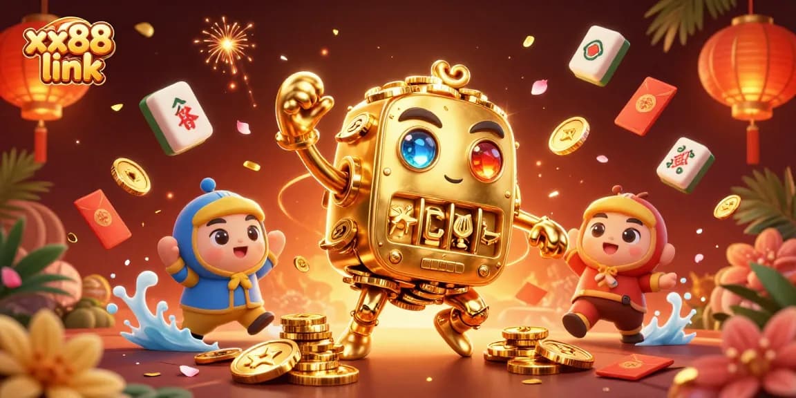 Join the excitement with the xx88 link; a magnificent golden golem embodies the thrill of gambling.