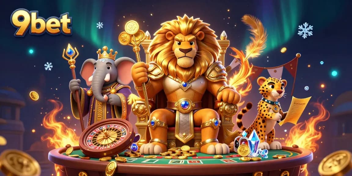 Engage in thrilling gameplay at 9bet with dynamic characters and casino elements showcasing excitement.