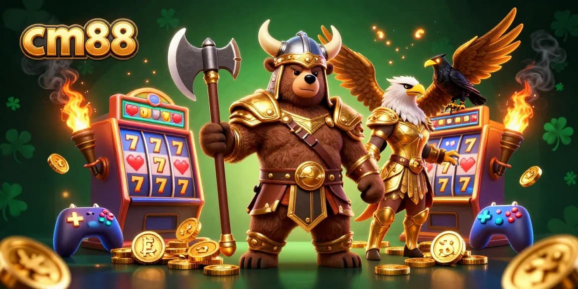 Spin the reels at cm88 with vibrant characters in a dynamic casino setting.