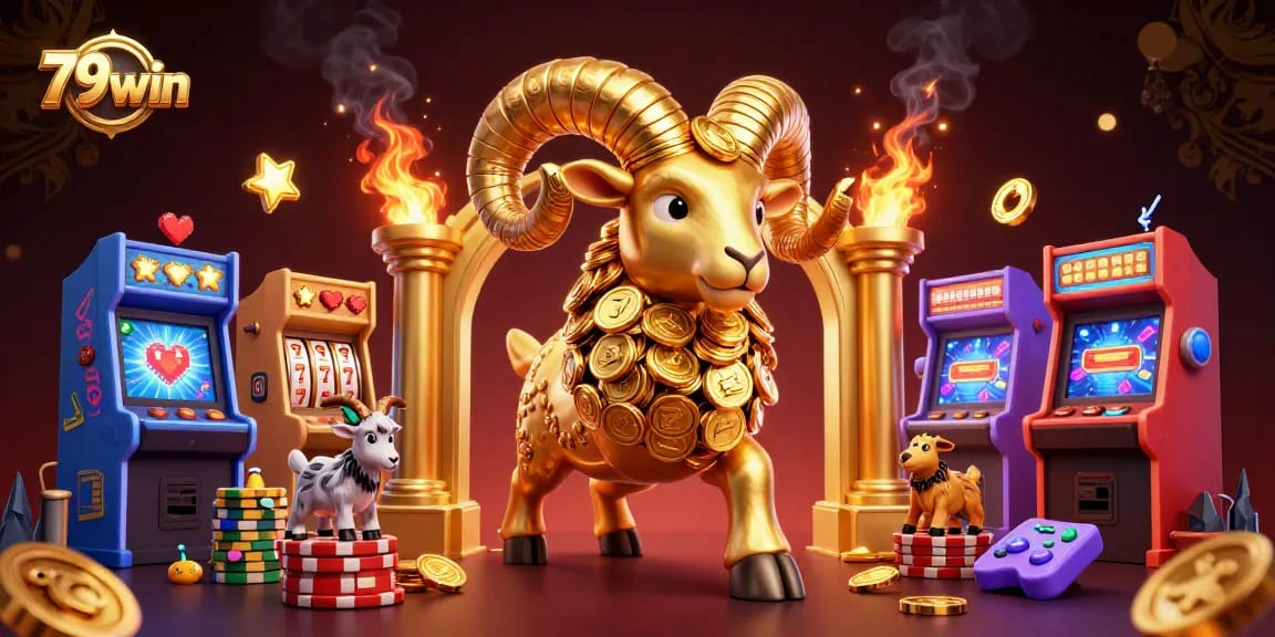 Experience the excitement of 79win with vibrant casino elements and dynamic characters.