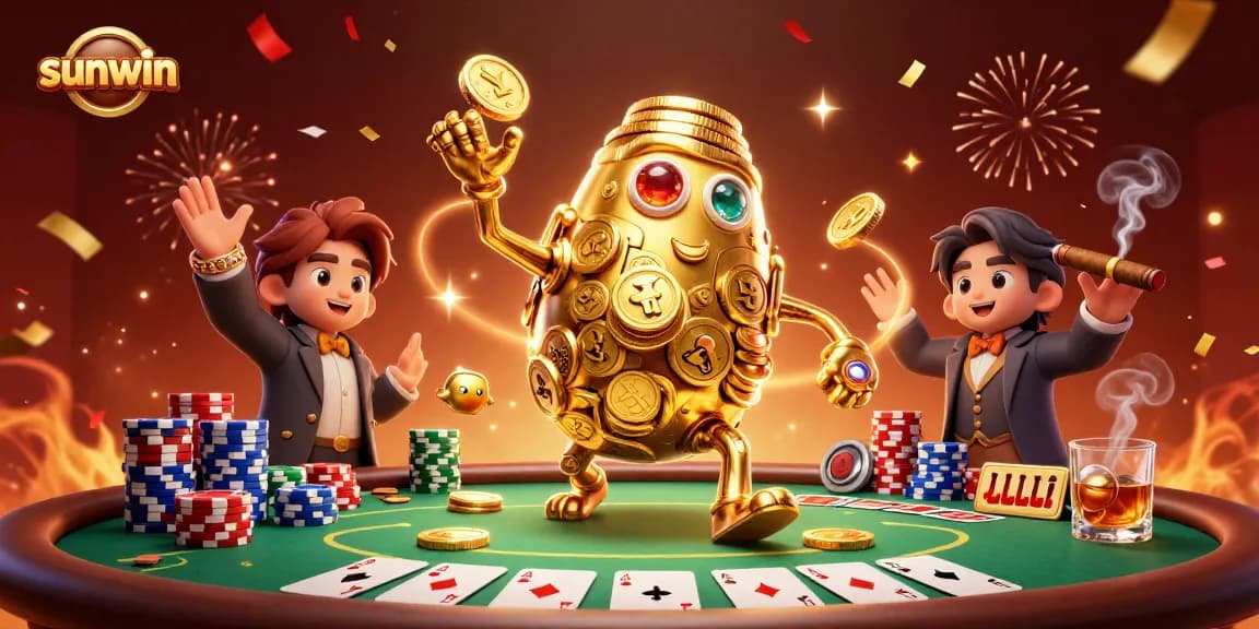 Experience thrilling wins with sunwin’s casino adventures in a vibrant 3D collage.