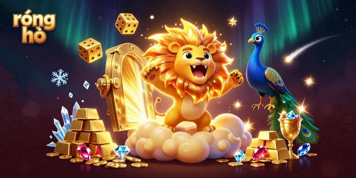 Experience rồng hổ action with vibrant visuals of winning moments in a thrilling casino game scene.