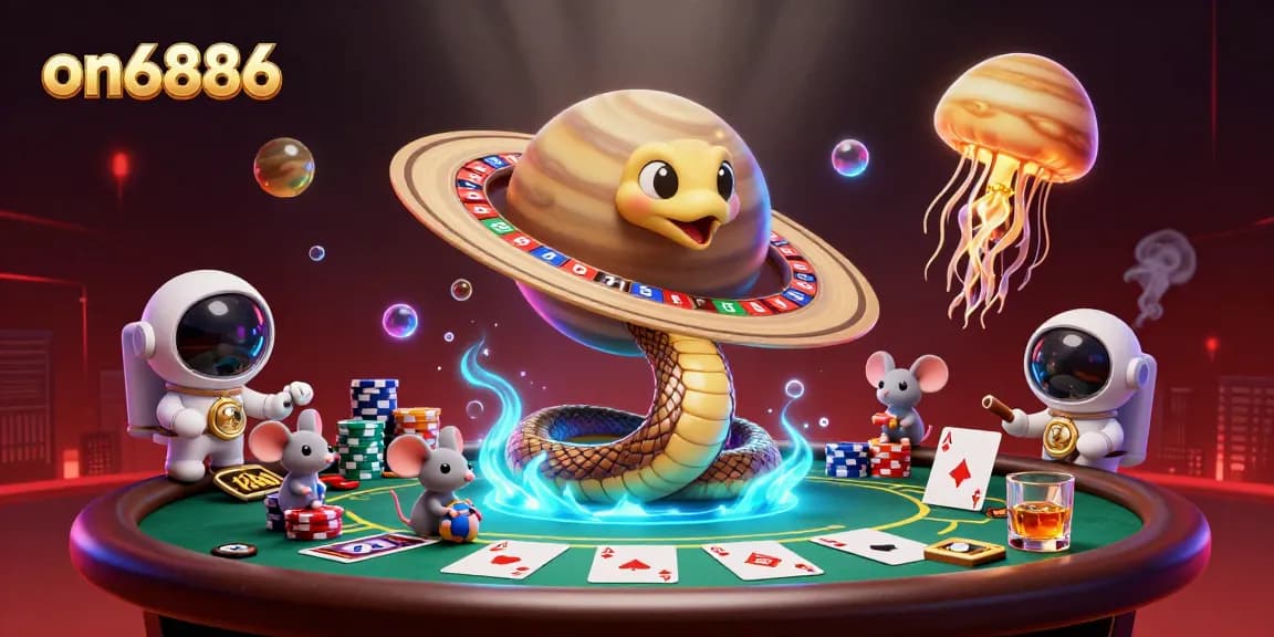 Place bets on the on6886 Saturn roulette planet while enjoying the vibrant casino cosmos.