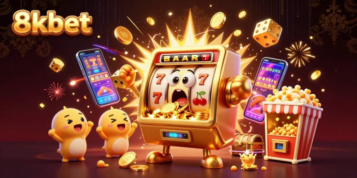 Experience the thrill at 8xbet with a vibrant jackpot explosion and dazzling casino elements.