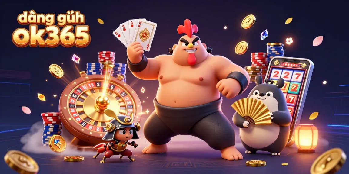 Engage in the vibrant world of đăng ký ok365 with powerful characters showcasing thrilling casino elements.