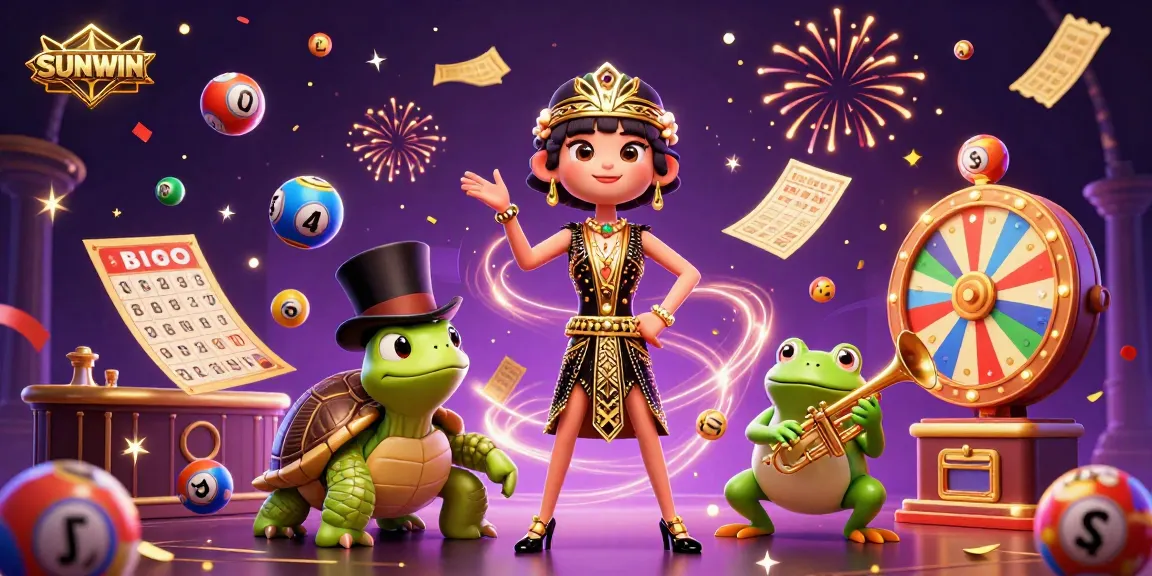 SUNWIN captivates with 3D cartoon characters in a lively casino scene, enhancing excitement in online gaming.