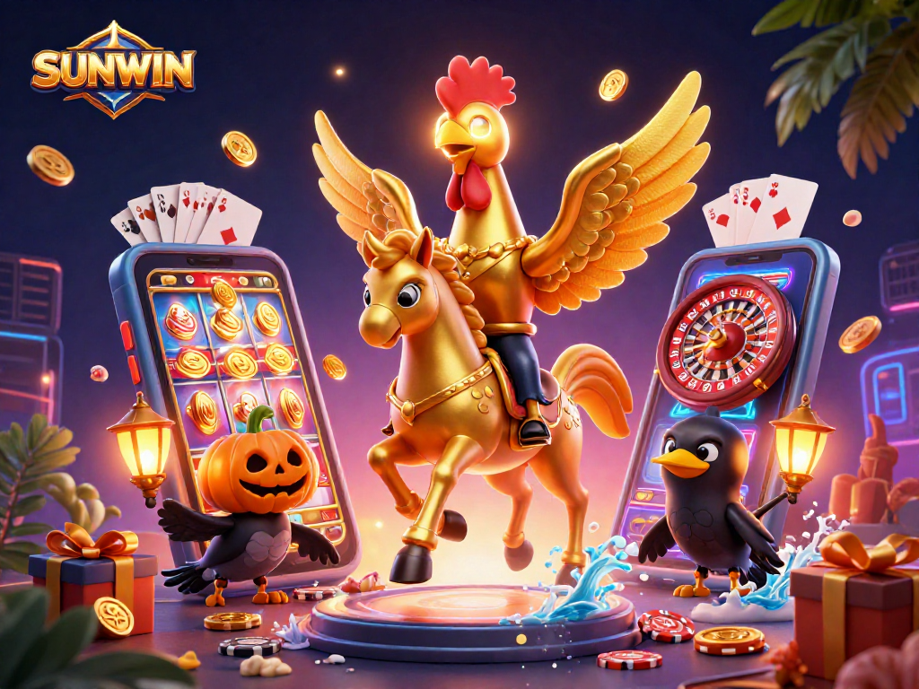SUNWIN engages players with stunning visual elements in a vibrant online casino gaming scene.