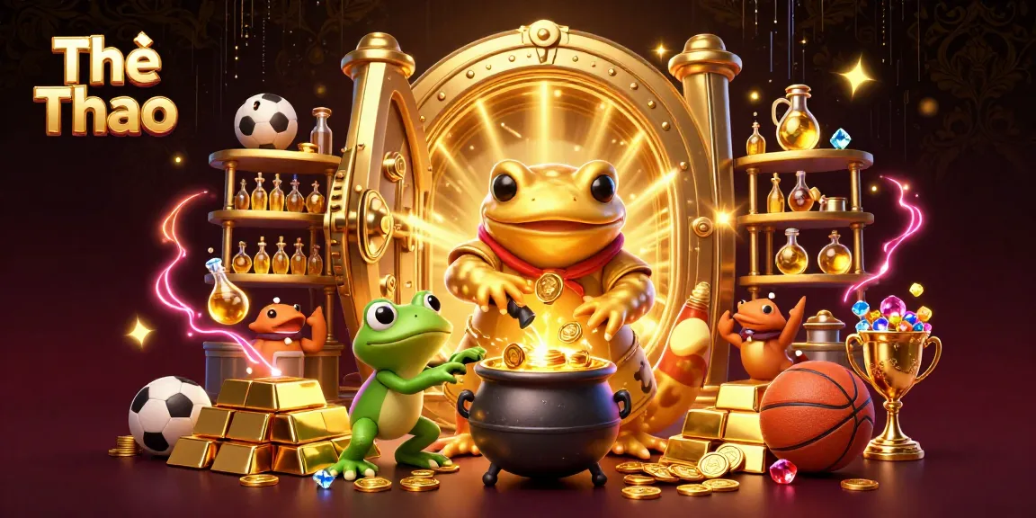 Engage in Thể Thao betting with an alchemist transforming luck into gold in a vibrant animated scene.