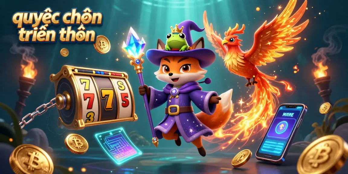 Engage in the thrilling world of quyết chiến tiền thưởng with magical features and vibrant slot game elements.