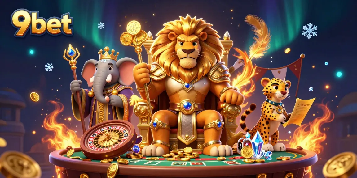Engage in thrilling gameplay at 9bet with dynamic characters and casino elements showcasing excitement.