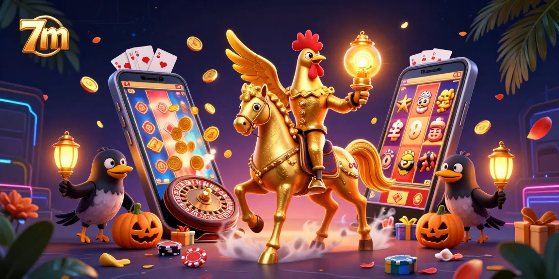 Play vibrant casino games with 7m's thrilling golden rooster and epic slot action