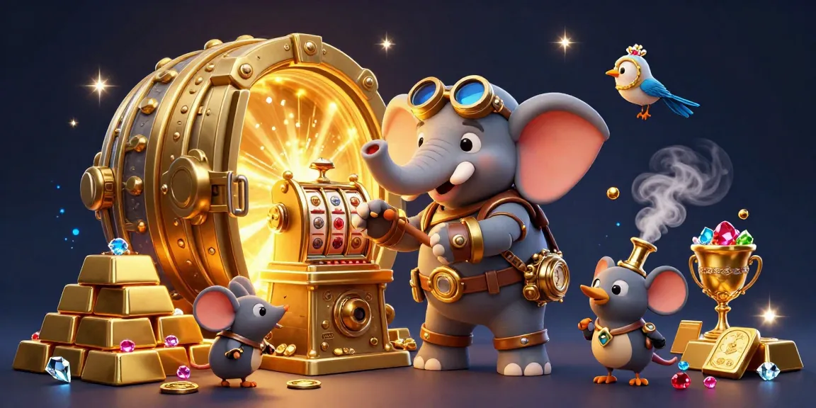 Engage in exciting gameplay with NOHU90's steampunk-themed visuals and golden treasures.