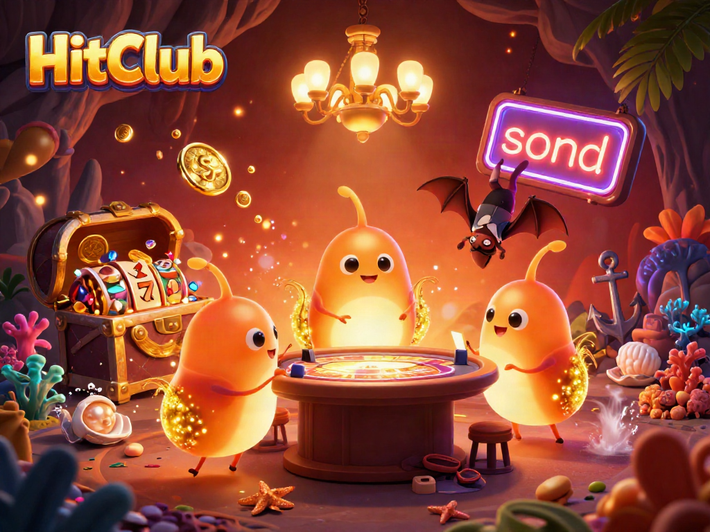 Engage with HitClub’s vibrant scene of glowworms illuminating a cave casino filled with treasures.