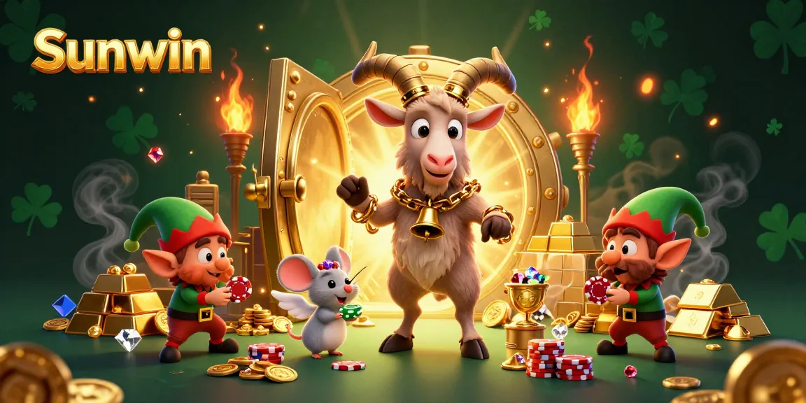 Engage in thrilling games at Sunwin's vibrant holiday-horror casino with treasure and festive chaos.