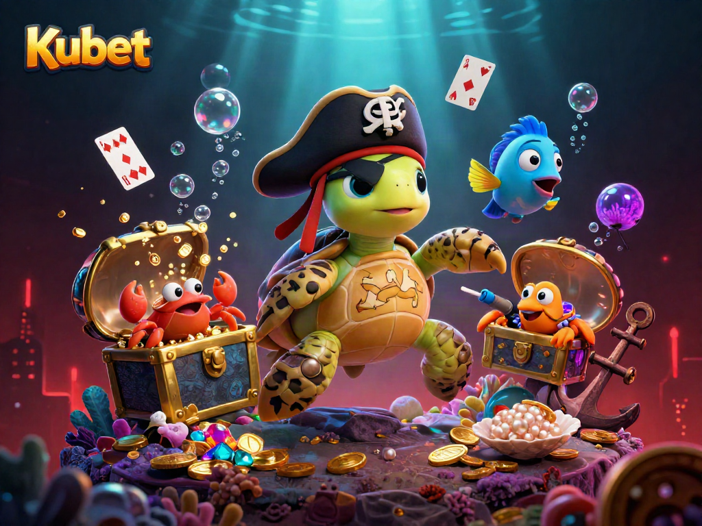 Kubet players enjoying vibrant underwater treasure gameplay with colorful elements.