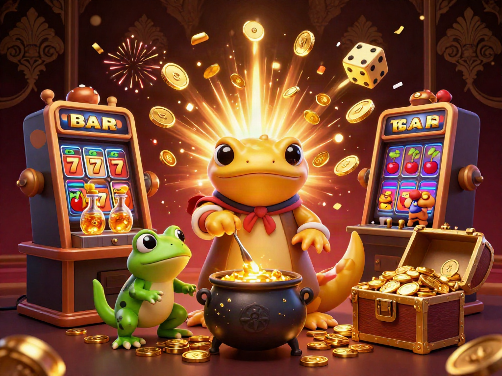 Experience the thrill of 9bet with vibrant 3D characters and explosive casino elements.