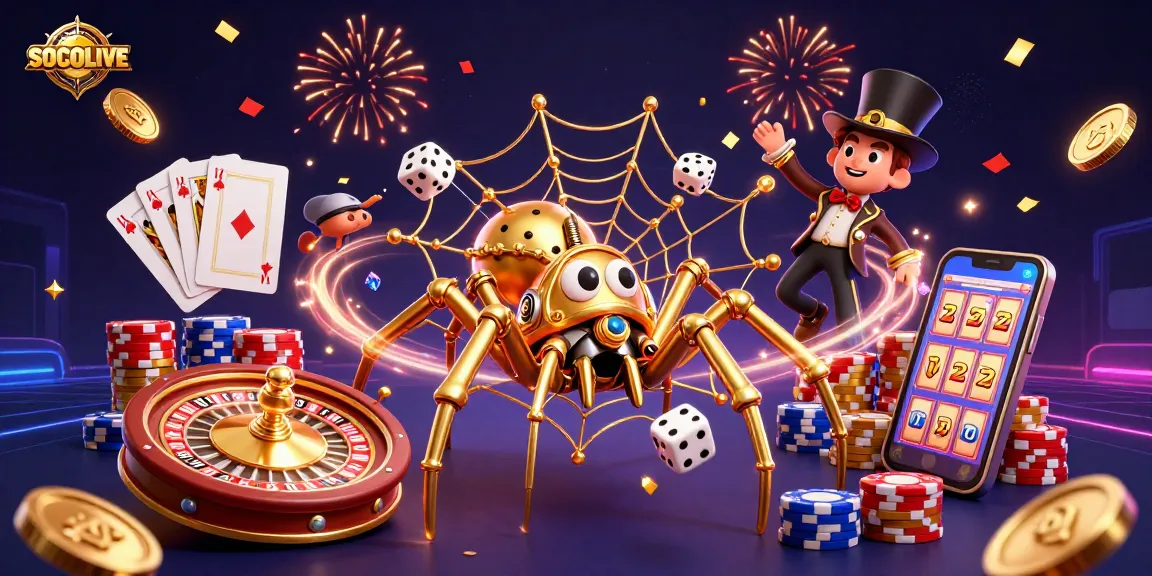 Engage in thrilling moments at SOCOLIVE with 3D steampunk characters amid a festive casino atmosphere.