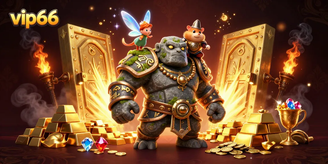 Experience thrilling adventures with vip66 in a vibrant casino fantasy scene filled with treasures.
