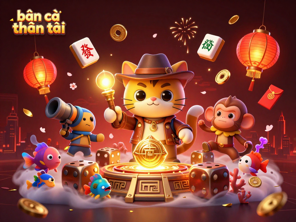 Engage in bắn cá thần tài action with vibrant underwater scenes filled with colorful fish and game elements.