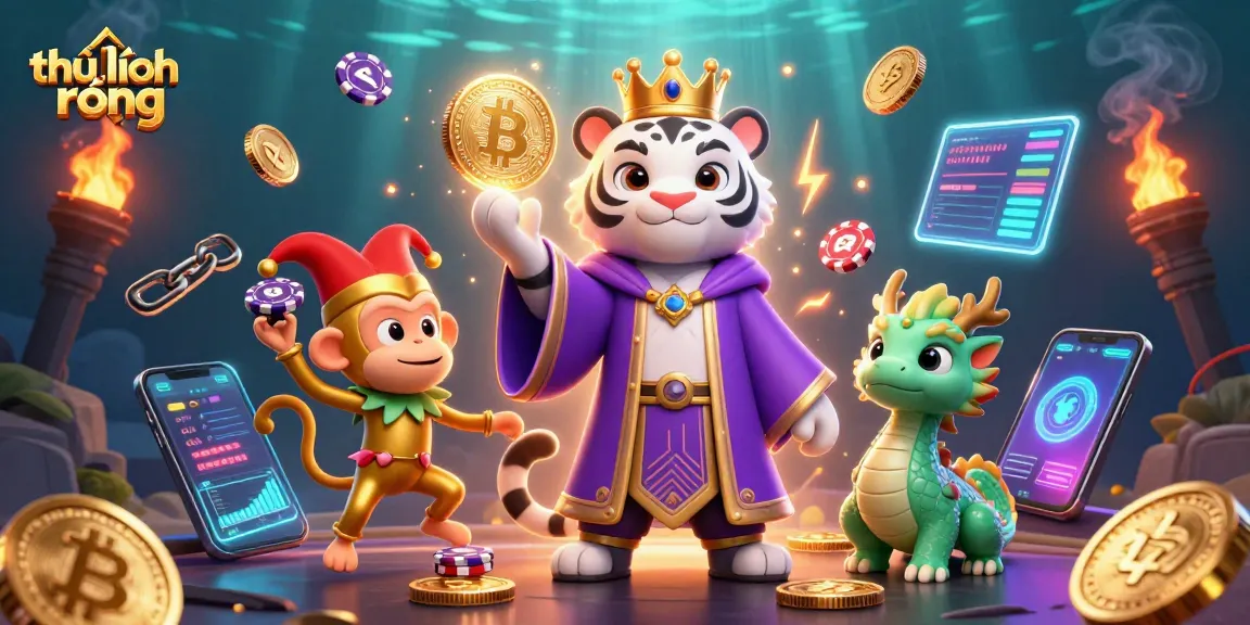Engage in strategic gaming as thủ lĩnh rồng embodies mythical creatures and treasures.