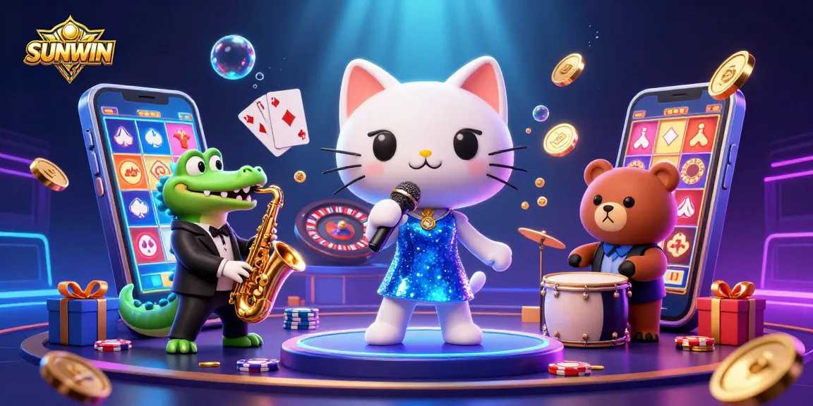 SUNWIN offers an exciting casino gaming experience with vibrant characters and dynamic action.
