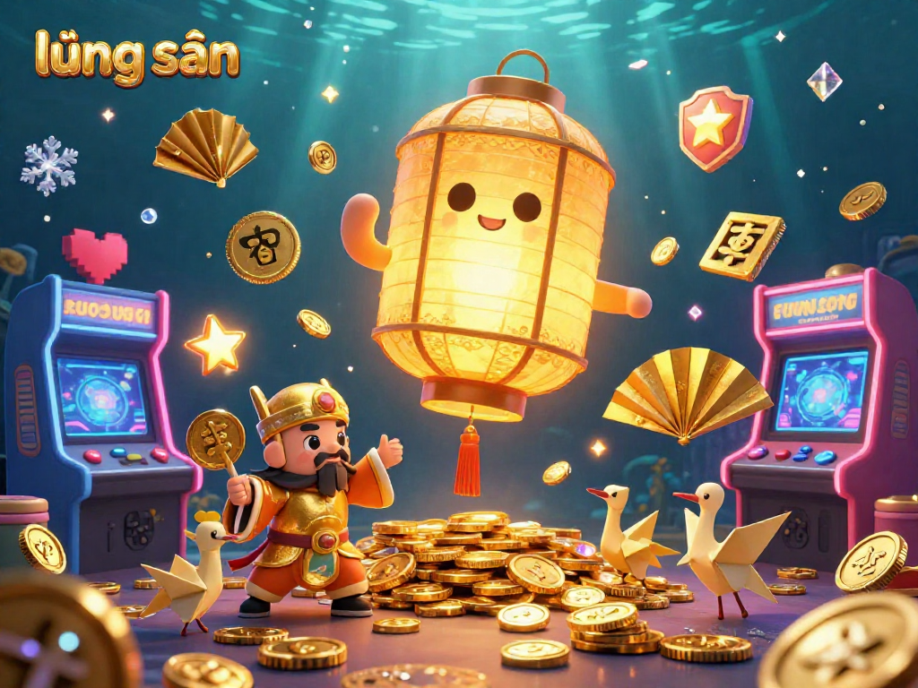 Experience the thrill of lương sơn gaming with vibrant, dynamic casino elements and characters illuminating the scene.