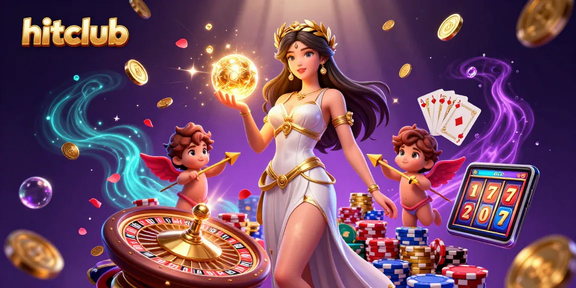 Experience thrilling gaming adventures with the hitclub, featuring a stunning casino scene and vibrant characters.