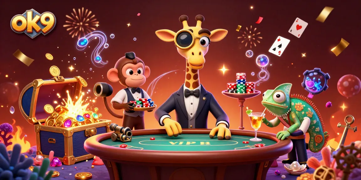 Experience the thrill of ok9 with high-roller giraffe at a VIP table, backing your next winning move!