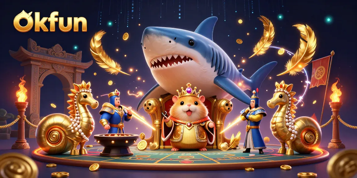 Experience exhilarating action at okfun with a fierce golden hamster king ruling the live casino.