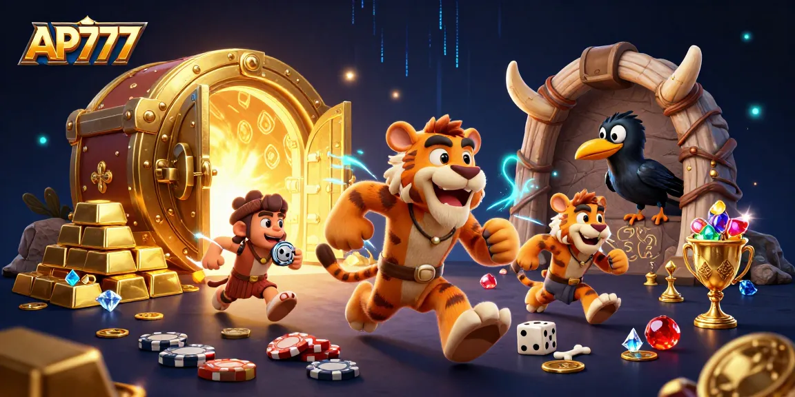 Engage with exhilarating games at AP777's vibrant online casino featuring a thrilling prehistoric theme.