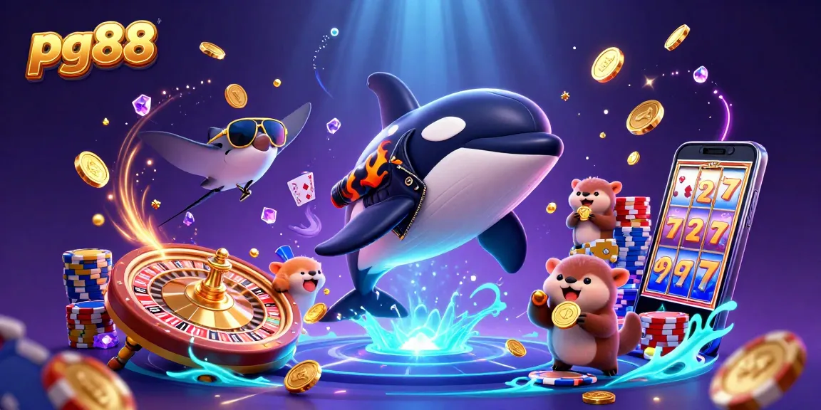 Engage in thrilling gaming action with pg88's vibrant scene of sea creatures and golden coins