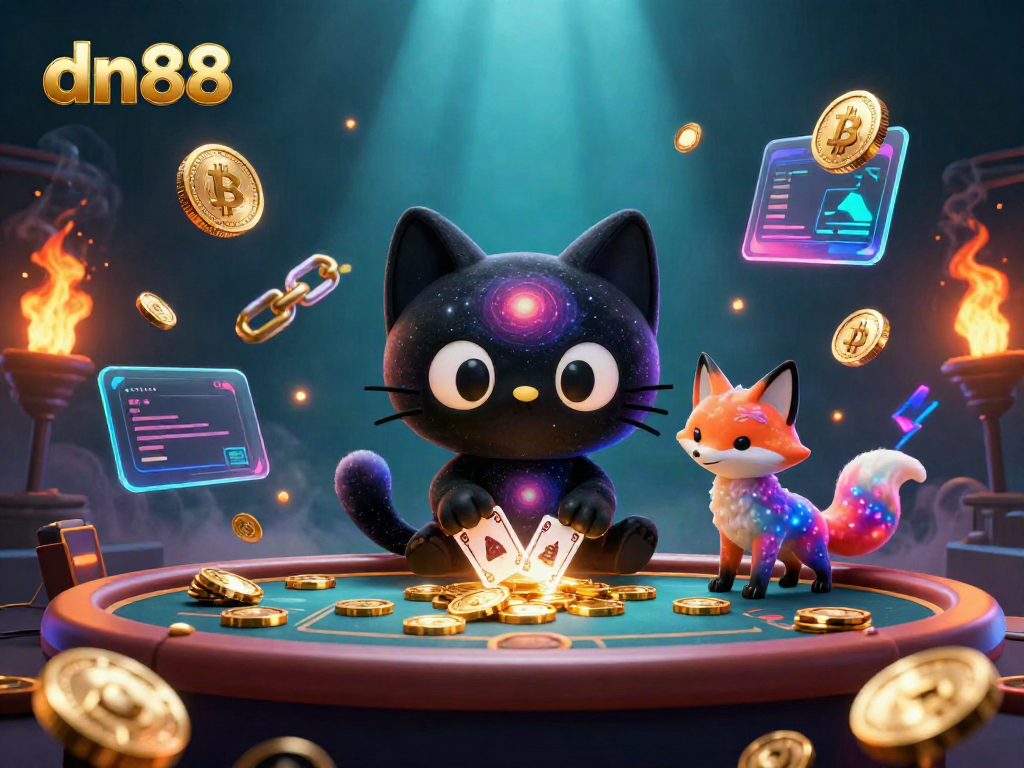 Engage in thrilling gameplay at dn88 with a cosmic-themed casino scene.