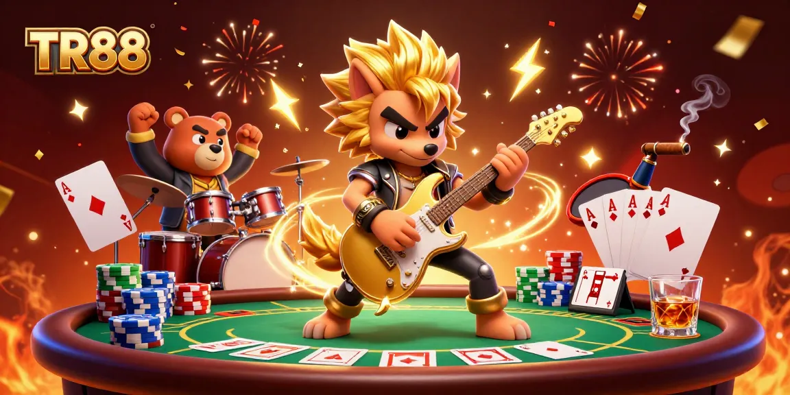 Experience thrilling excitement at TR88 casino with dynamic poker games and vibrant characters.