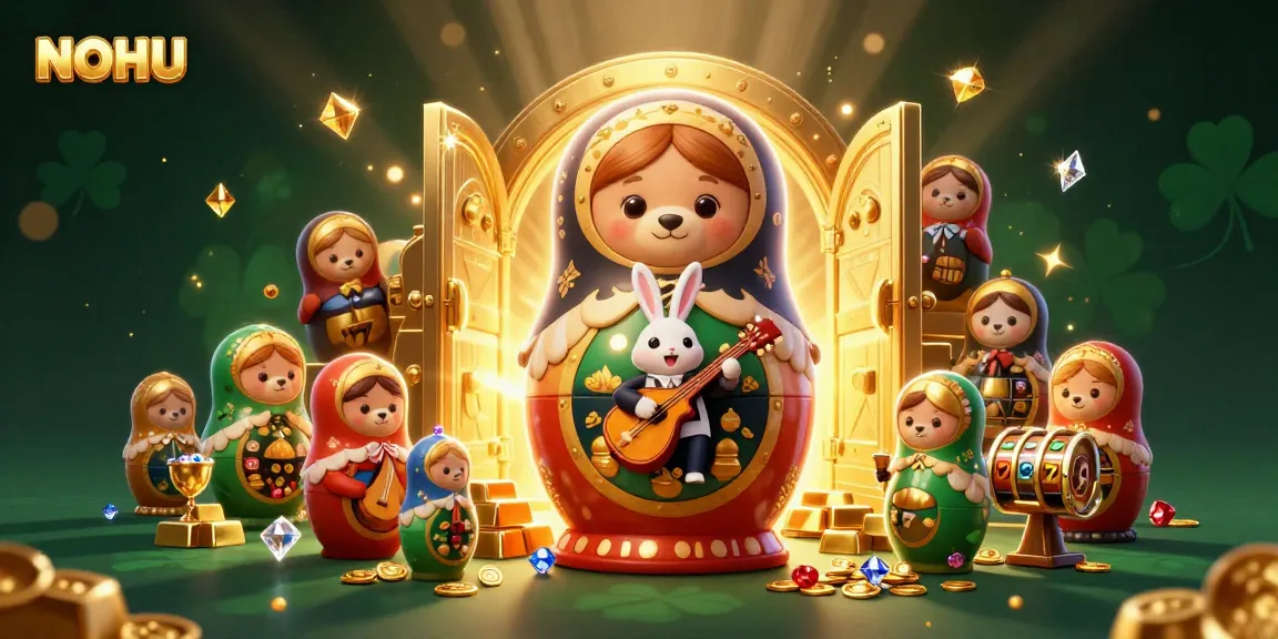 NOHU offers vibrant casino experiences with bears in dealer outfits surrounded by treasure.