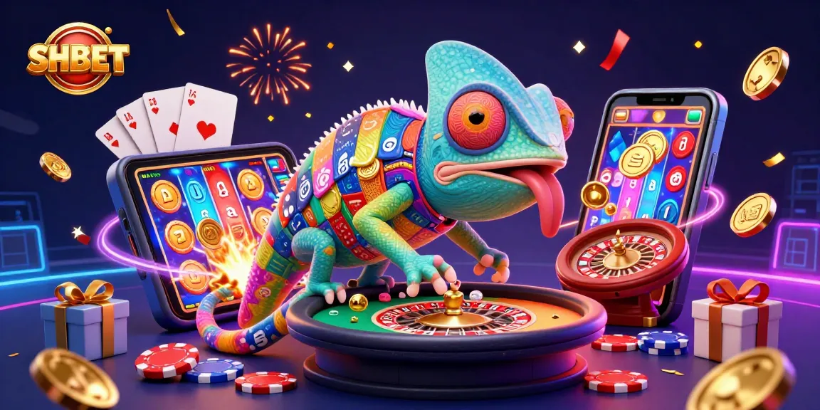 Unleash your winning potential with SHBET's vibrant 3D casino experience filled with golden coins and gaming excitement.