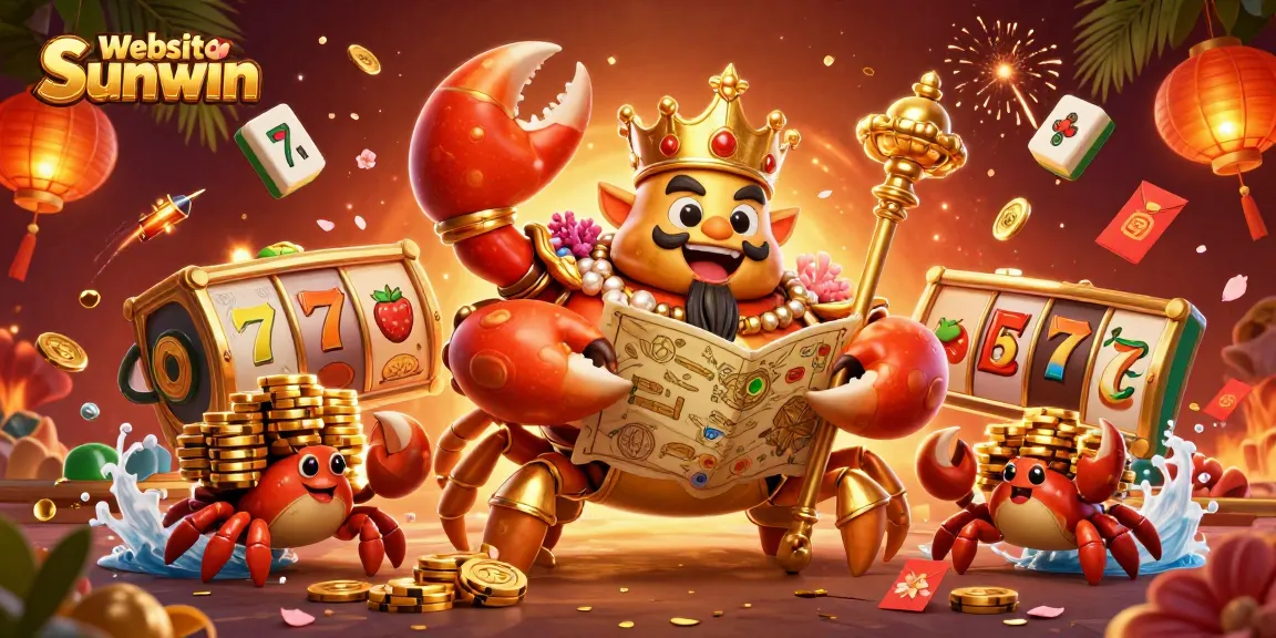 Experience the excitement at Website Sunwin with golden crab emperor, 3D slots, and treasures galore!
